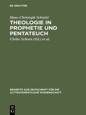 cover image of Theologie in Prophetie und Pentateuch